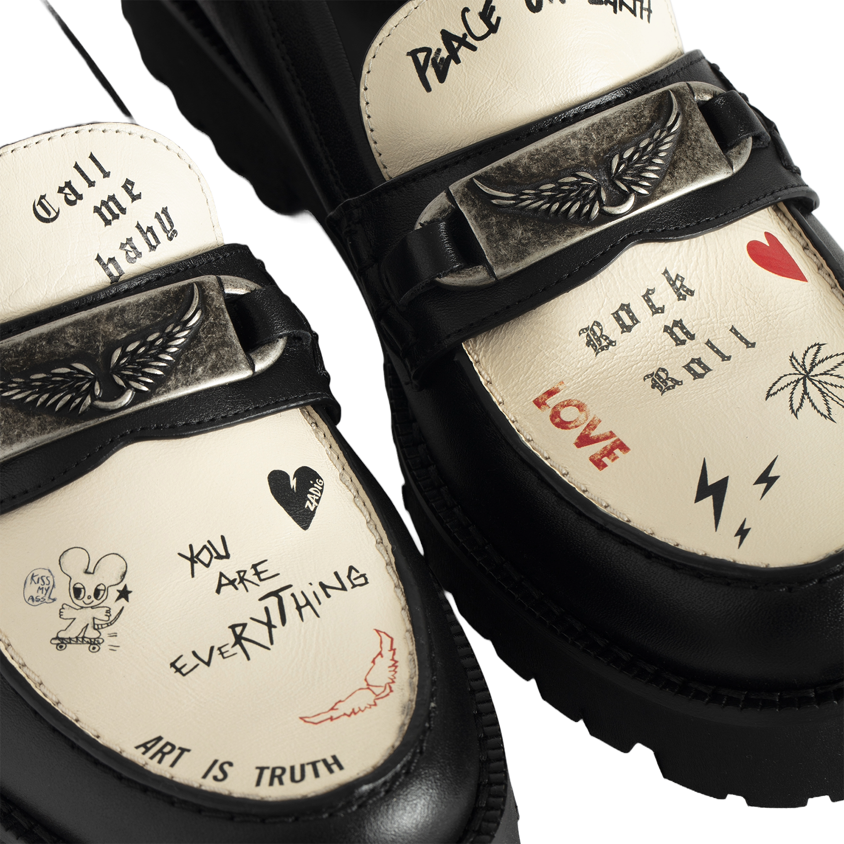 JOECASSIN - Mocassins crantés en cuir| Noir