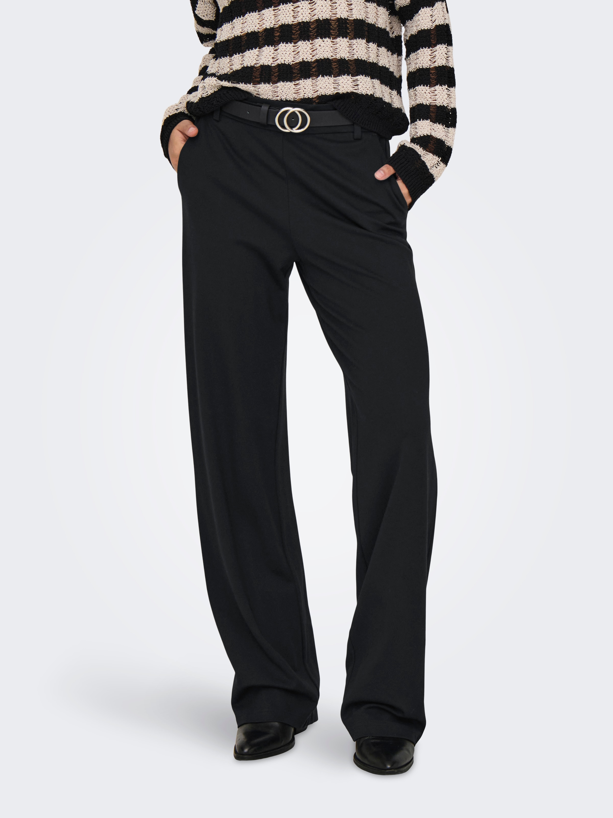 ONLY Anzughose »ONLPOPTRASH LIFE MW STRAIGHT PANT PNT«