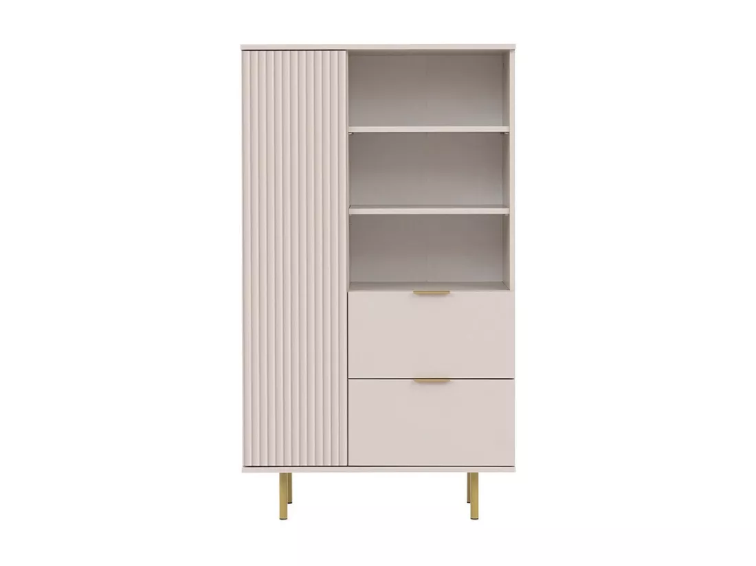 Étagère Virdomi 103, Fermé|Avec tiroirs|Avec des portes, Stratifié|MDF, 140x80x41cm