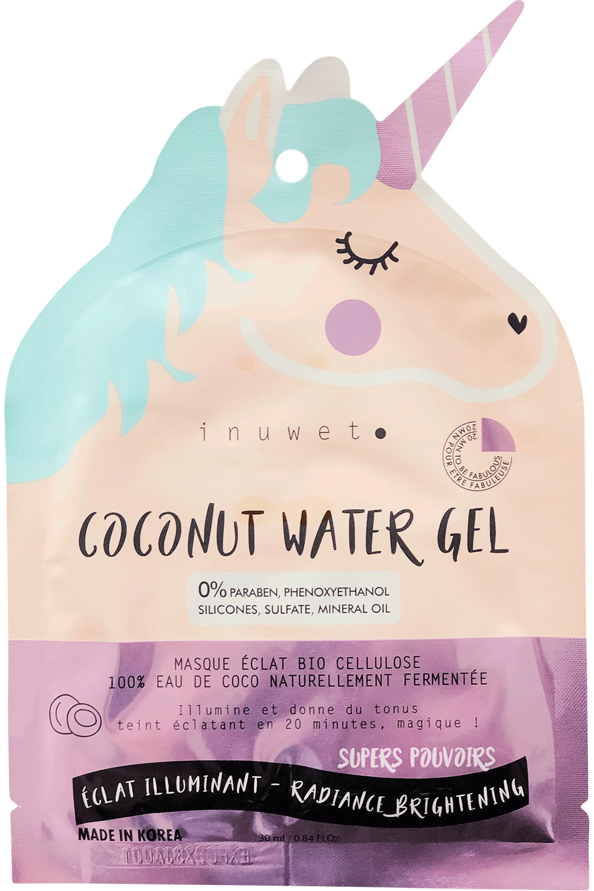 Inuwet (In Unicorn We Trust) Masque visage éclat-30 ml