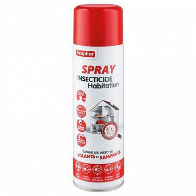 Spray insecticide et acaricide Beaphar pour habitat