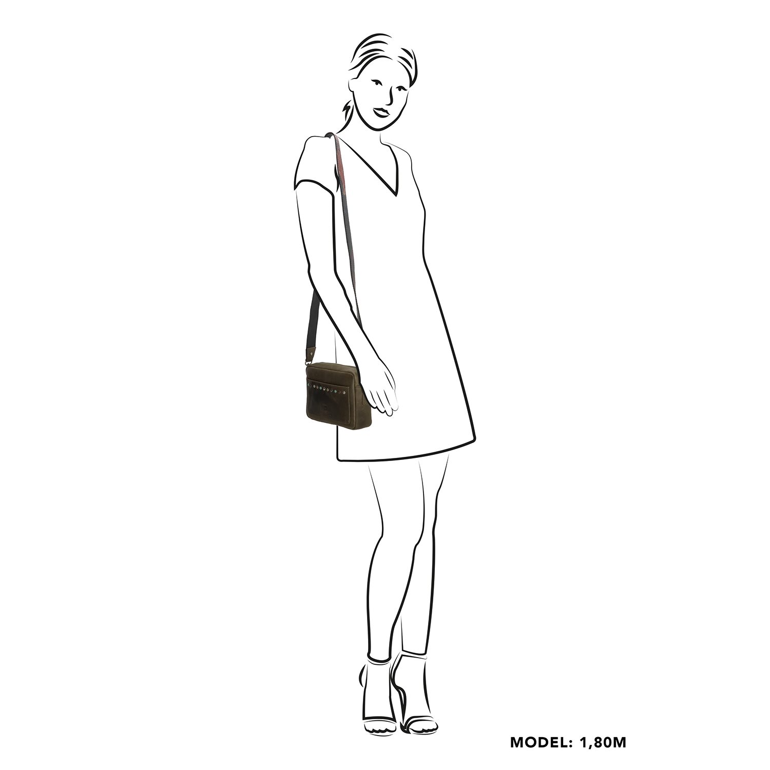 Micmacbags Masterpiece Crossbody olijf