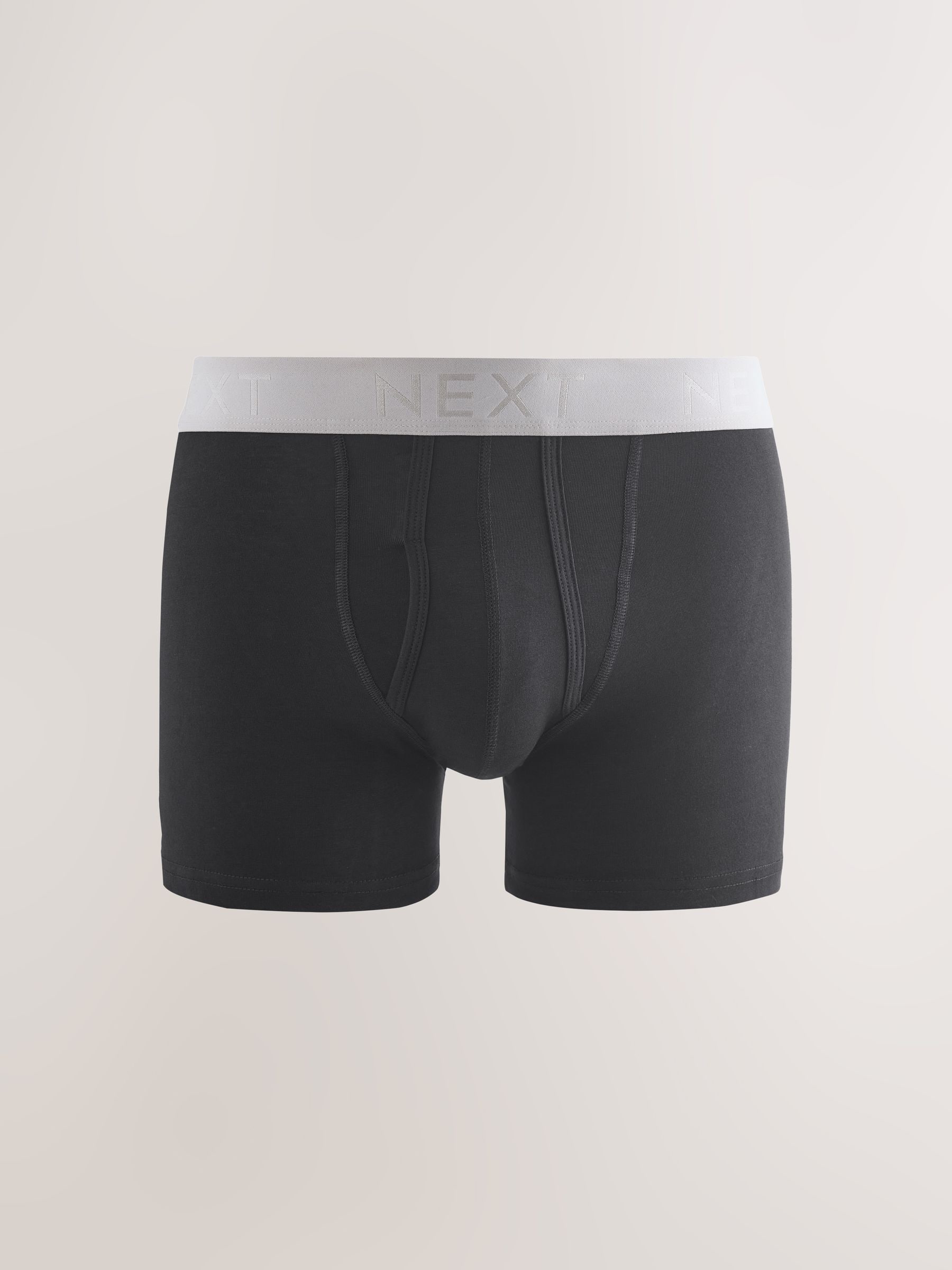 Zwarte en blauwe/bruine taillebanden - Standaard - 10 Boxershorts zonder plooi