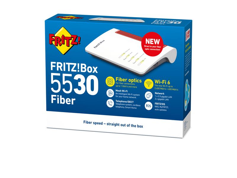 AVM XGS-PON Fiber-Router FRITZ!Box 5530 mit XGS-PON SFP FRITZ!Box 5530 Fiber, inkl. 1GE XGS-PON SFP-Modul