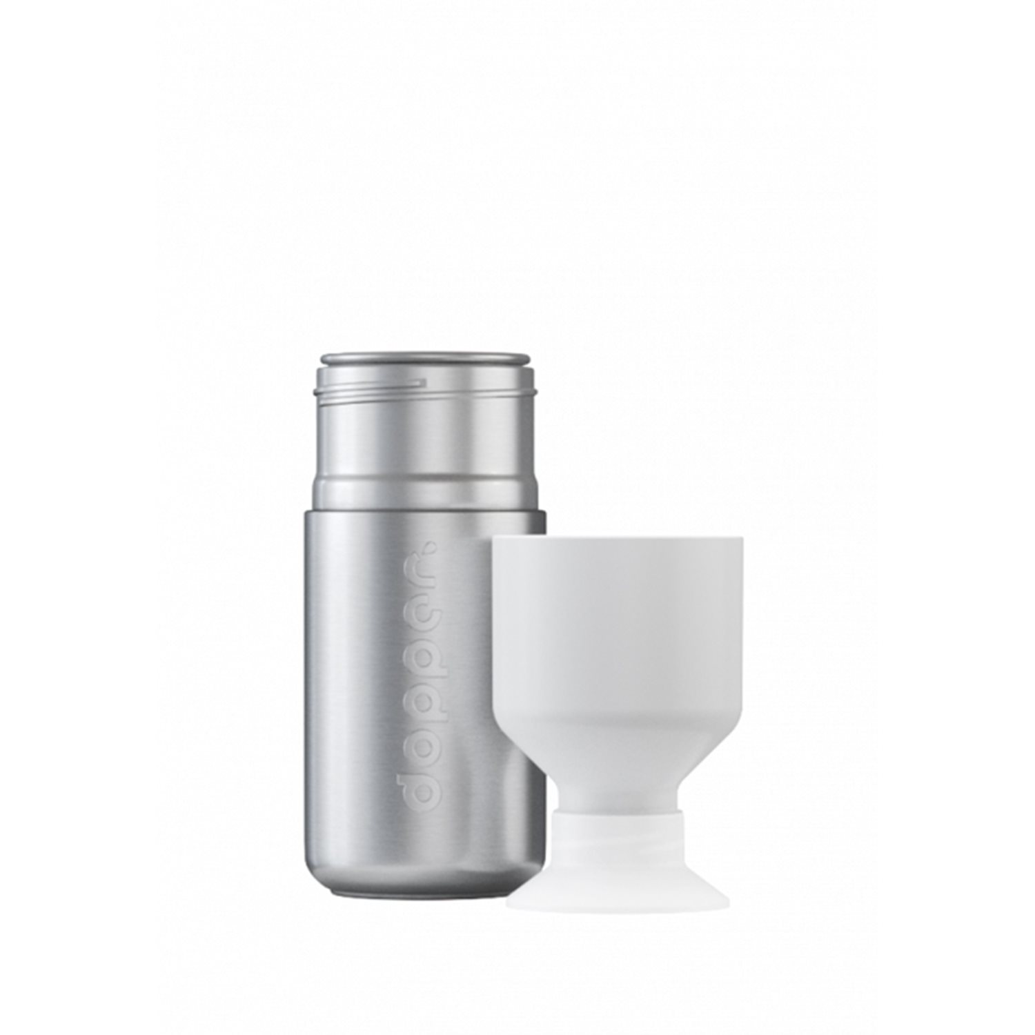 Dopper Steel Drinkfles 350 ml silver