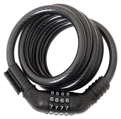 Câble Antivol à Spirale Massi Boa 12x1800mm Gris Foncé
