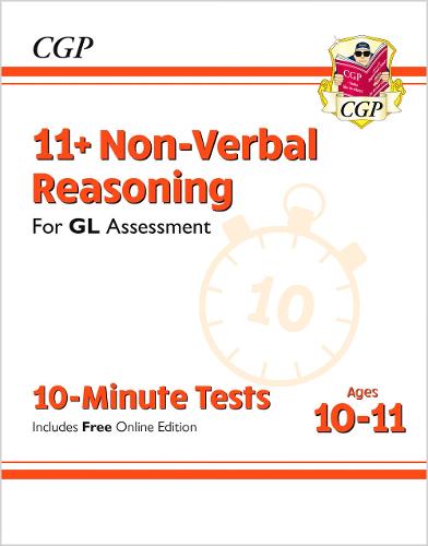 11+ GL 10-Minute Tests: Non-Verbal Reasoning - Ages 10-11 (with Online Edition) (Multiple items, part(s) enclosed)