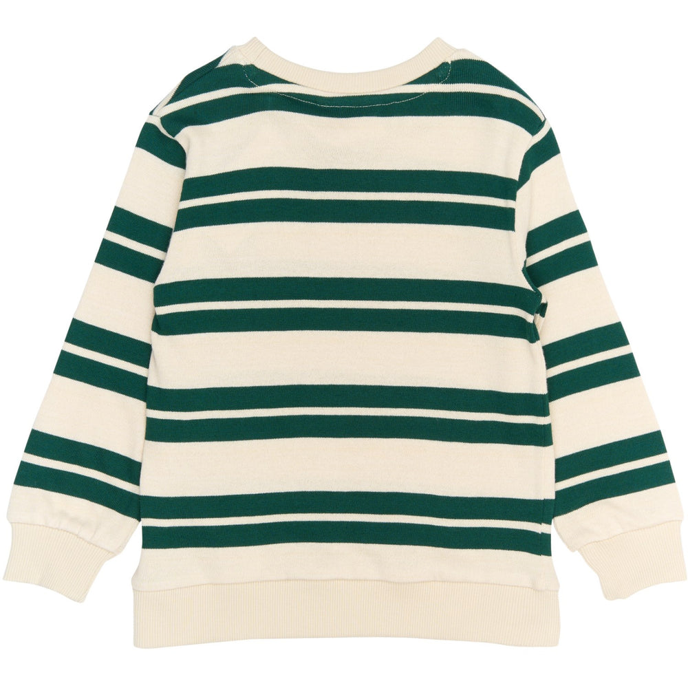 Køb THE NEW Siblings Deep Teal Striped Robbie Strik Sweatshirt