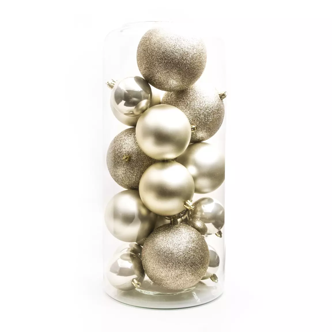 Lot de 20 boules de Noël assorties New Alpine Perle
