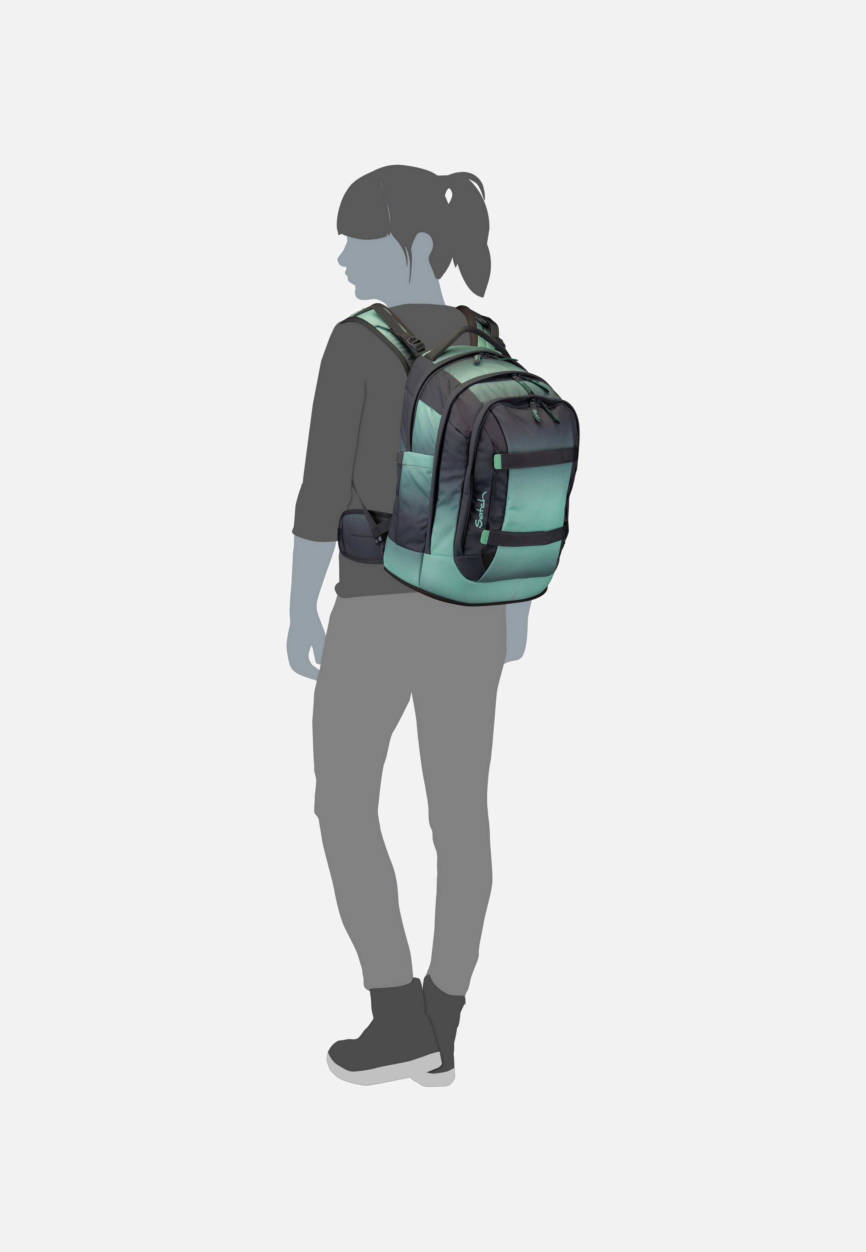satch Pack Caleido Blue - Schulranzen