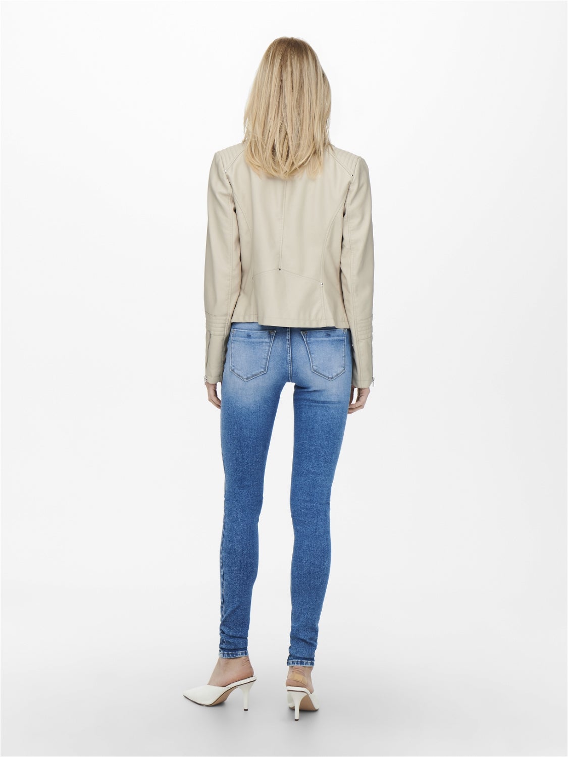 ONLGEMMA Kunstlederjacke Silver Lining