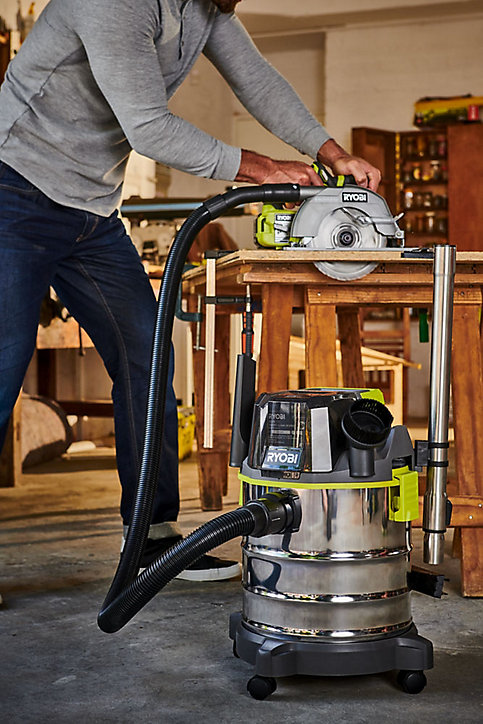 Aspirateur eau et poussières sans fil Ryobi One+ R18WDV 18V 18L (sans batterie)