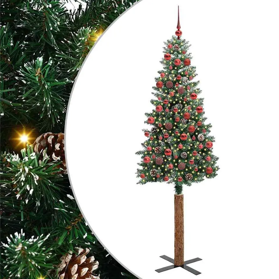 vidaXL - Kunstkerstboom met staal standaard 180 cm - Groen - PVC