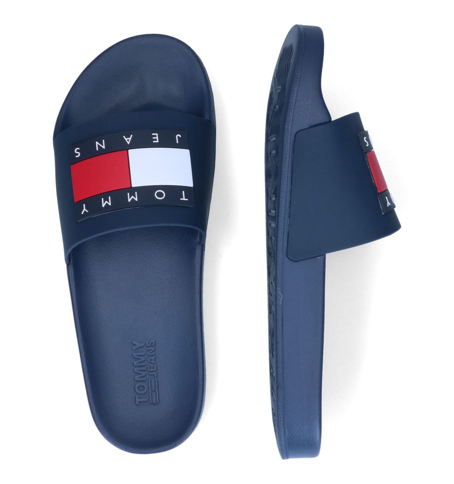 Badslippers blauw