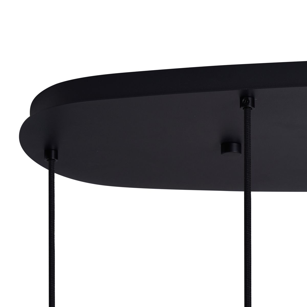 Moderne hanglamp zwart met smoke glas 6-lichts - Duplantis