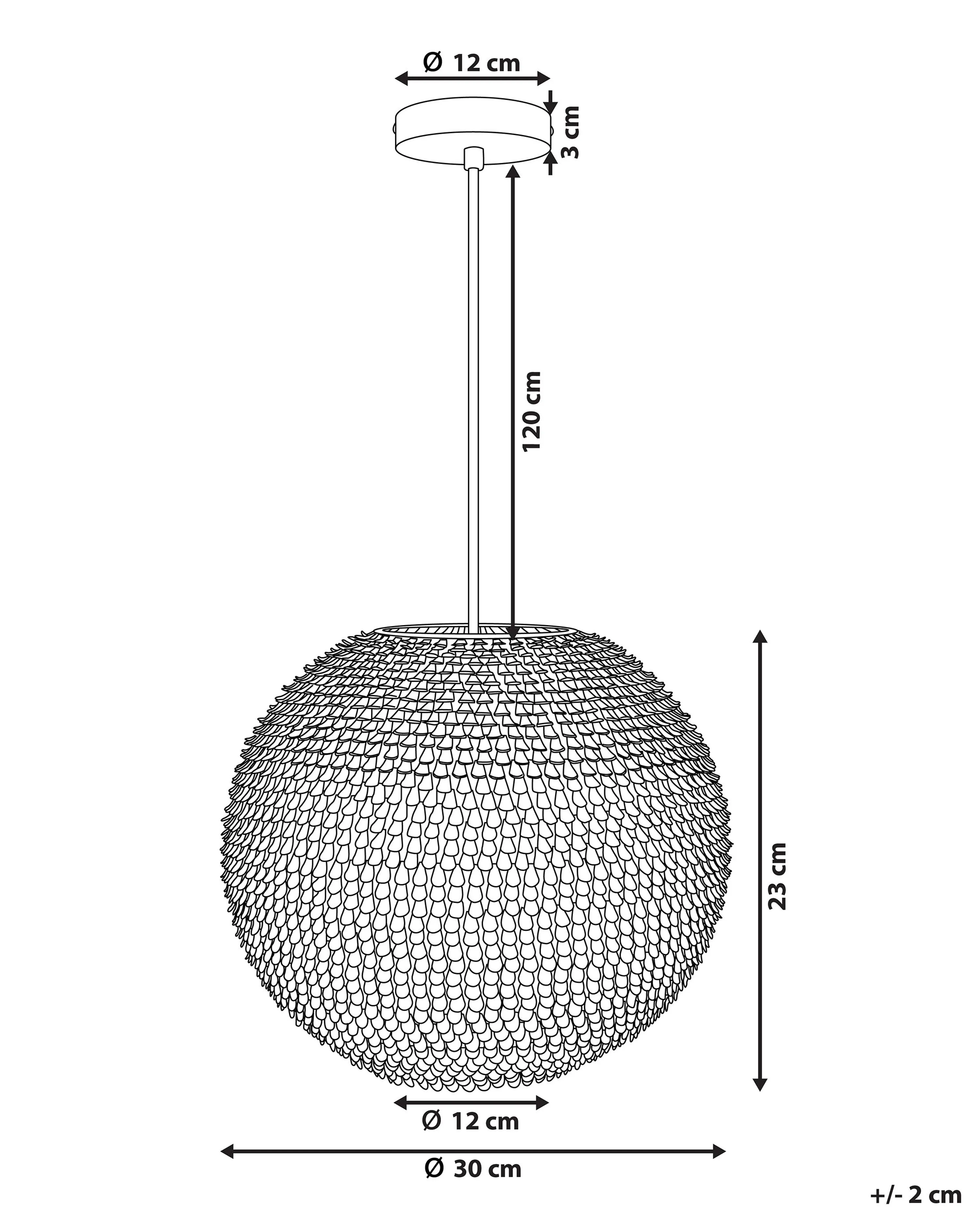 Hanglamp SEINE Metaal Koper