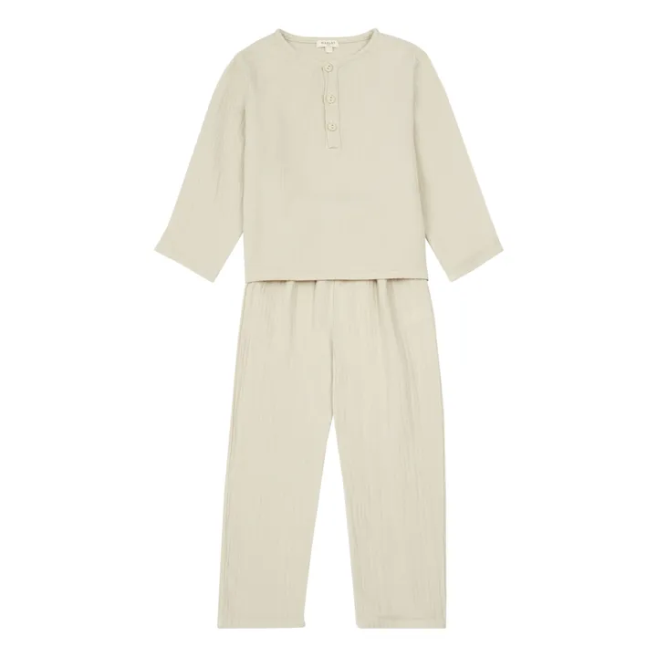Marlot Paris Pyjama Gaze de Coton Jake | Ecru
