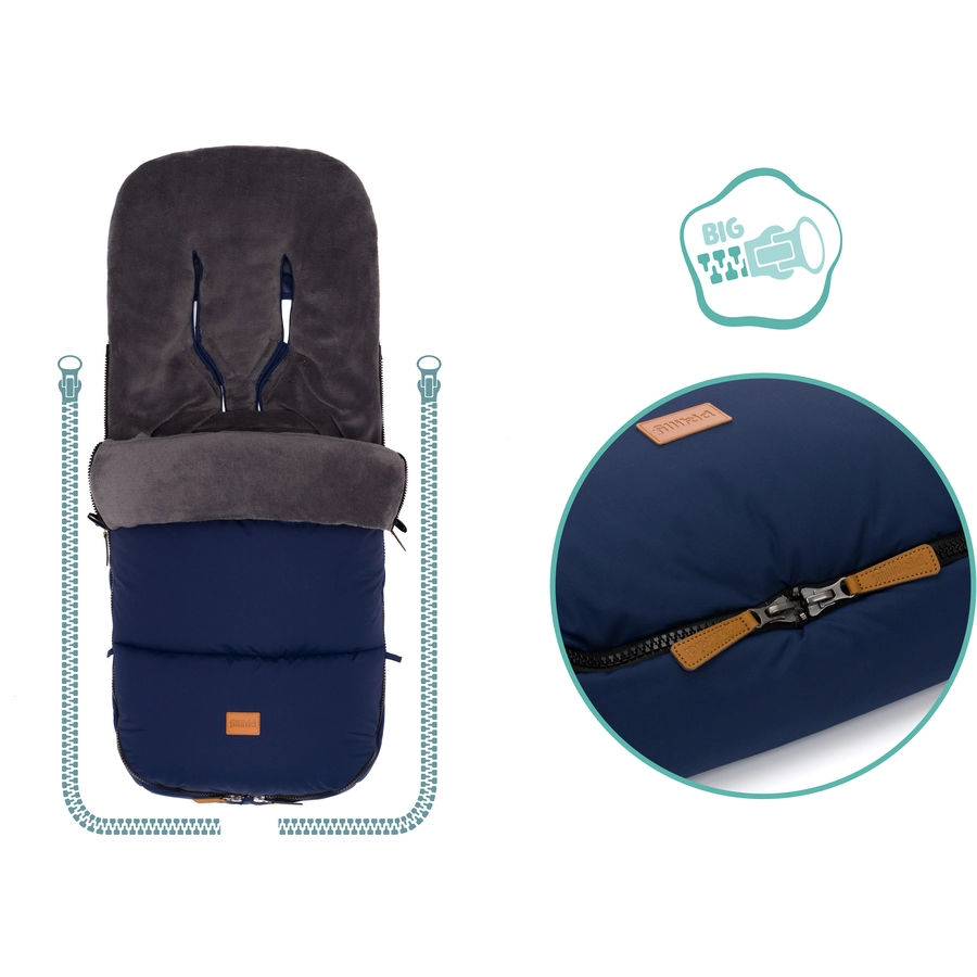 fillikid Winterfußsack Kinley navy