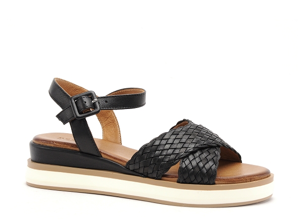 Inuovo nu pieds plats femme 113065 noir