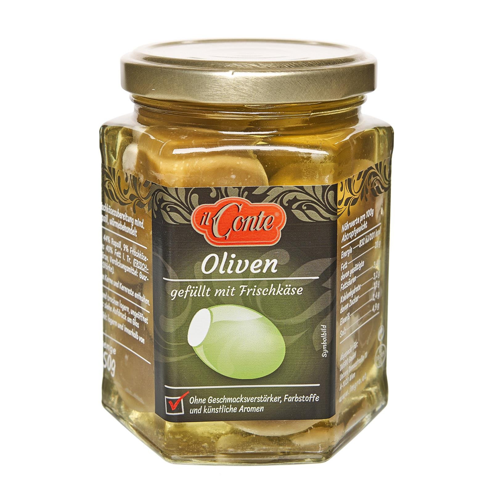 Il Conte Oliven mit Frischkäse