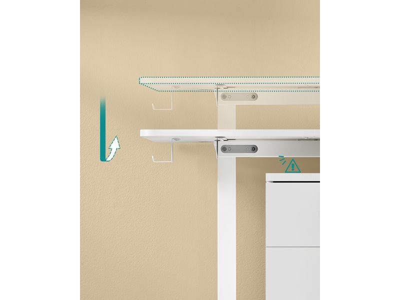 Songmics Stehtisch 120 x 60 cm, höhenverstellbar Bürotisch