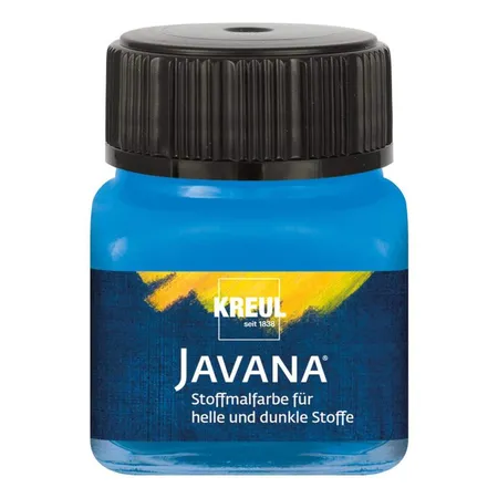 Javana Stoffmalfarbe für helle und dunkle Stoffe, 20 ml Glas blau