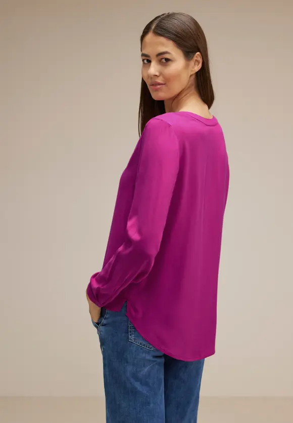 Viskosebluse - bright cozy pink