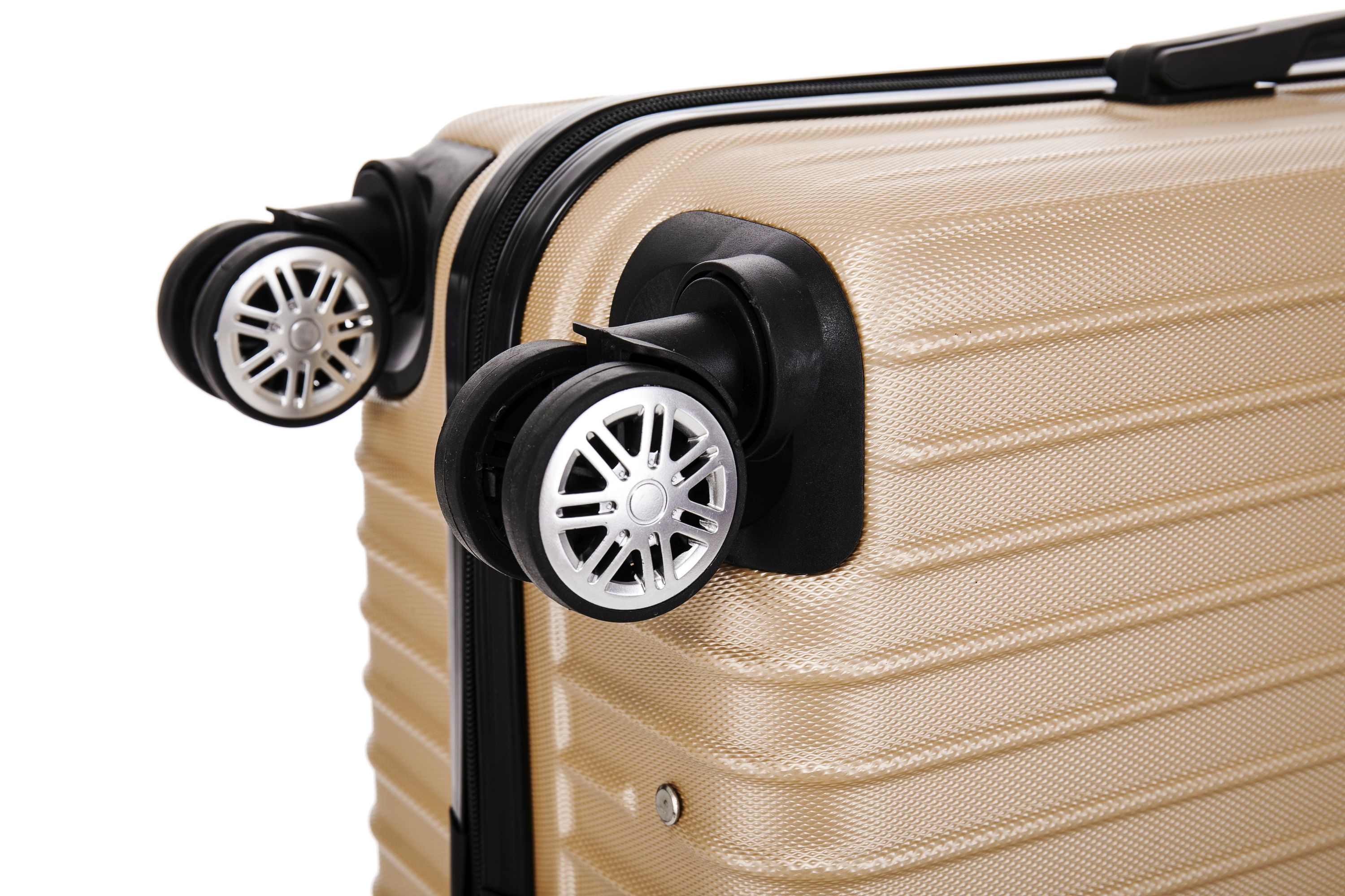 Reisekoffer Hartschalenkoffer LINN 5er Set champagner