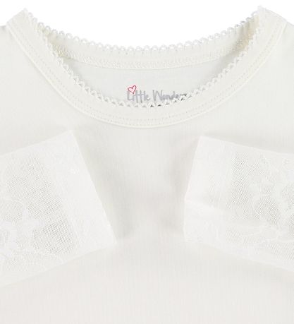 Little Wonders Bluse m. Blonde?rmer - Maja - Hvid
