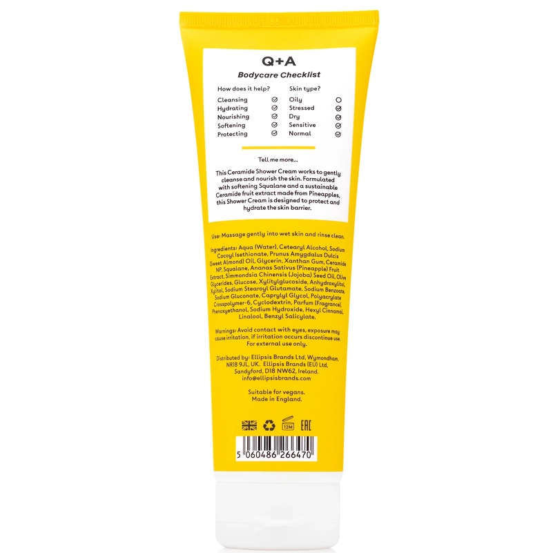 Q+A Ceramide Shower Cream 250 ml