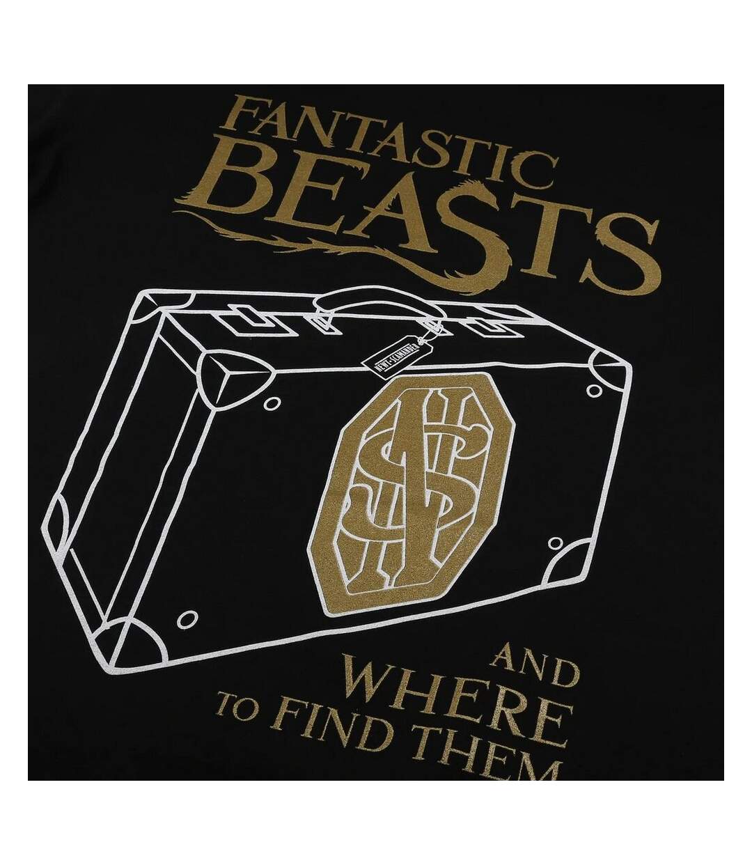Fantastic Beasts And Where To Find Them - Chemise de nuit - Femme (Noir / Doré) - UTTV1144