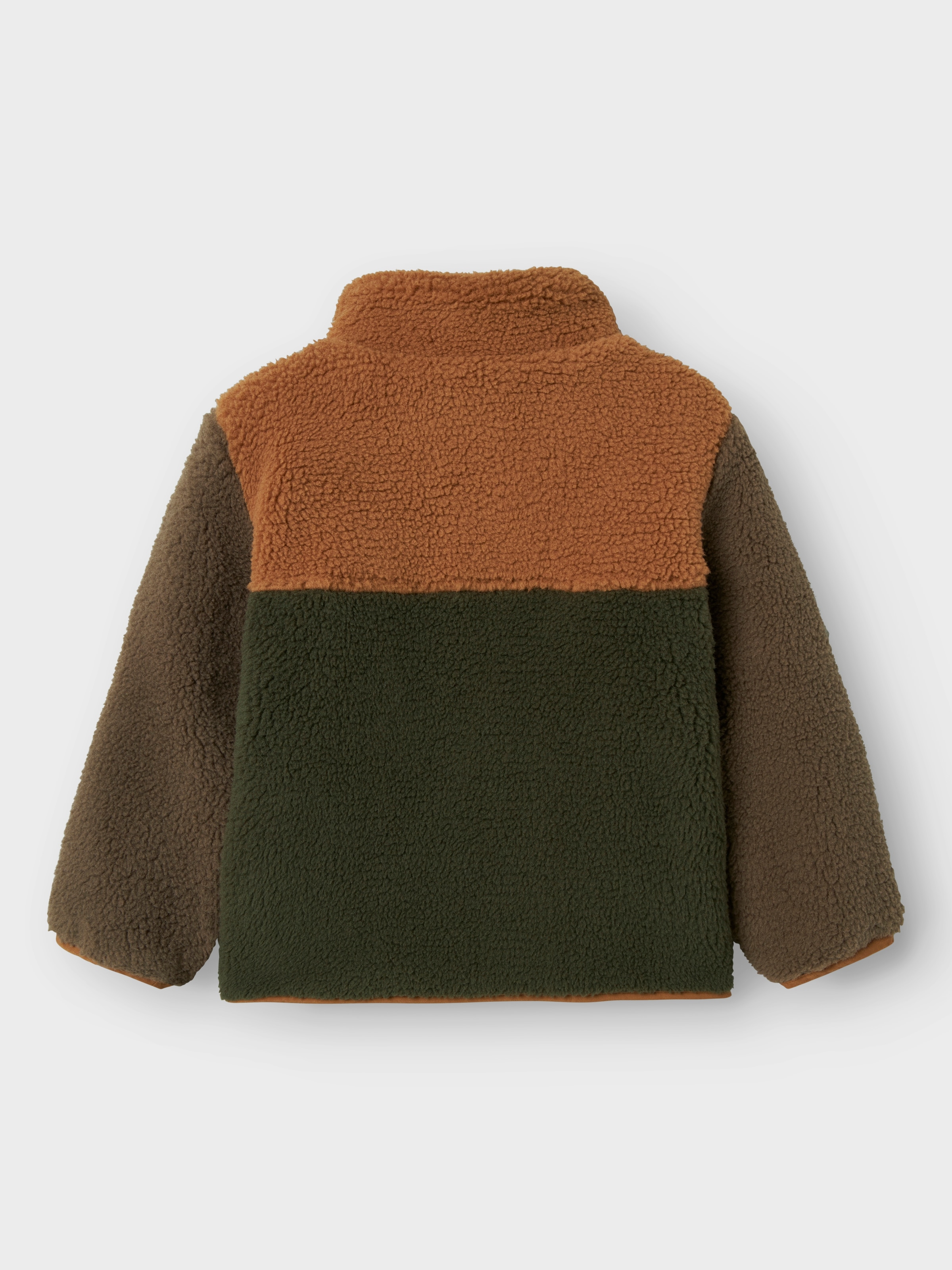 Name It Fleecejacke »NMMMONICO TEDDY JACKET BLOCK« ohne Kapuze