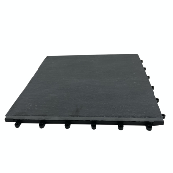 Balkontegel graniet zwart 30x30cm 4 stuks