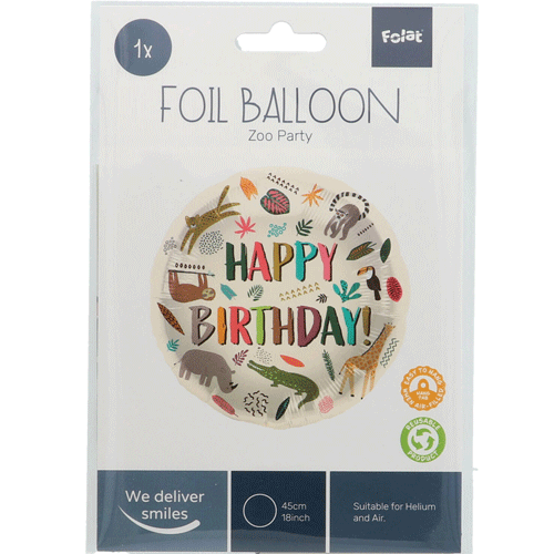 Folieballon zoo party
