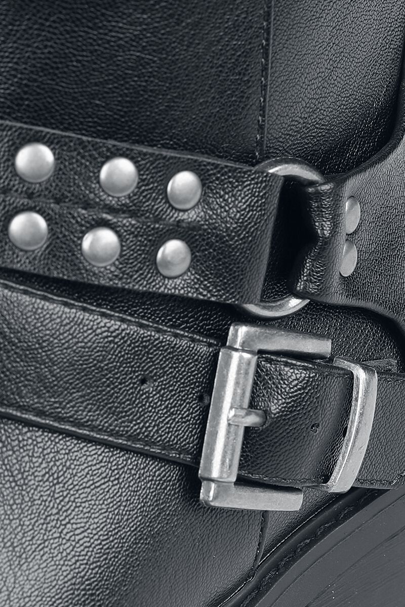 Bottines avec Boucles & Clous | Rock Rebel by EMP Bottes