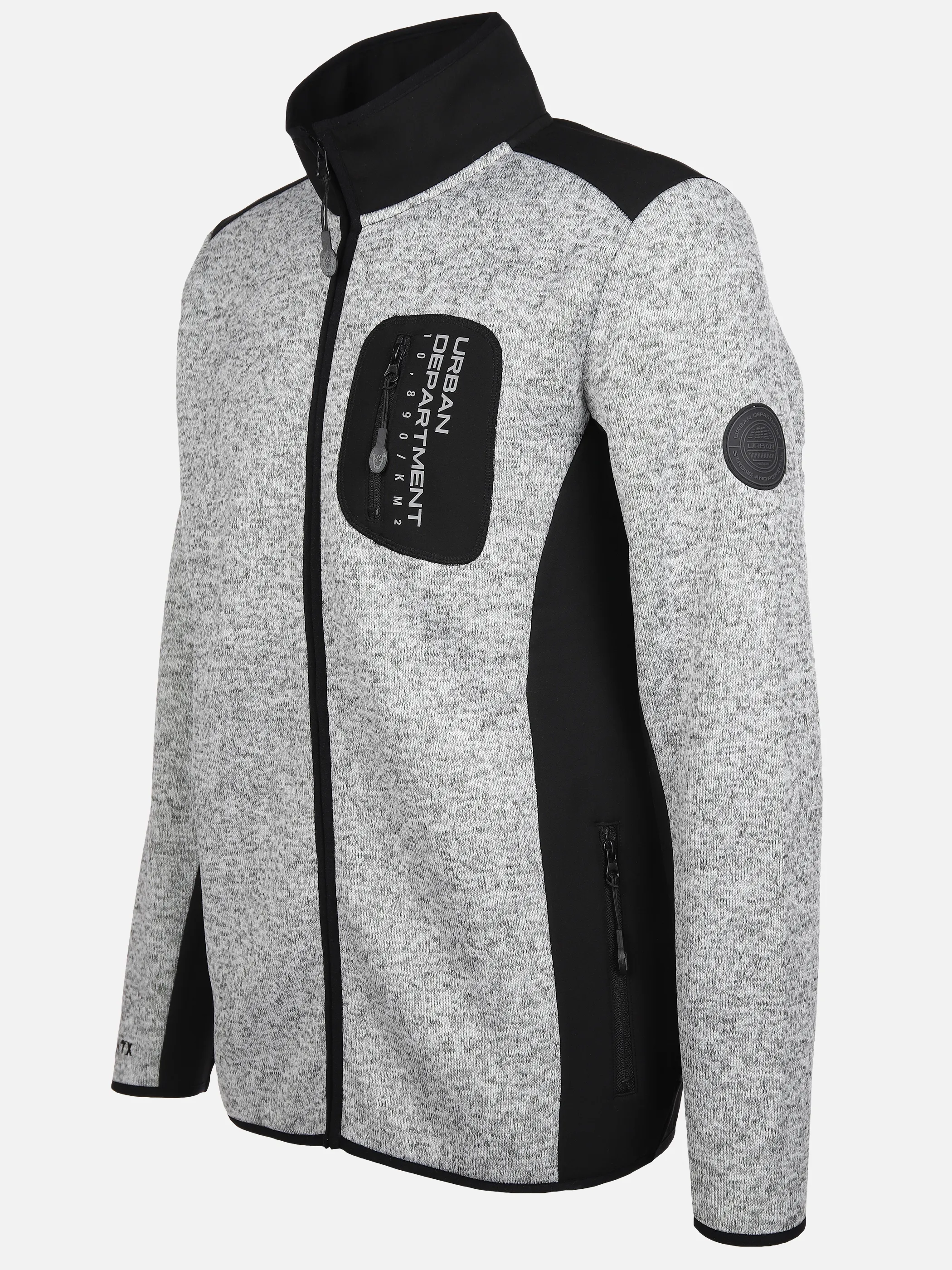 Herren Strickfleecejacke