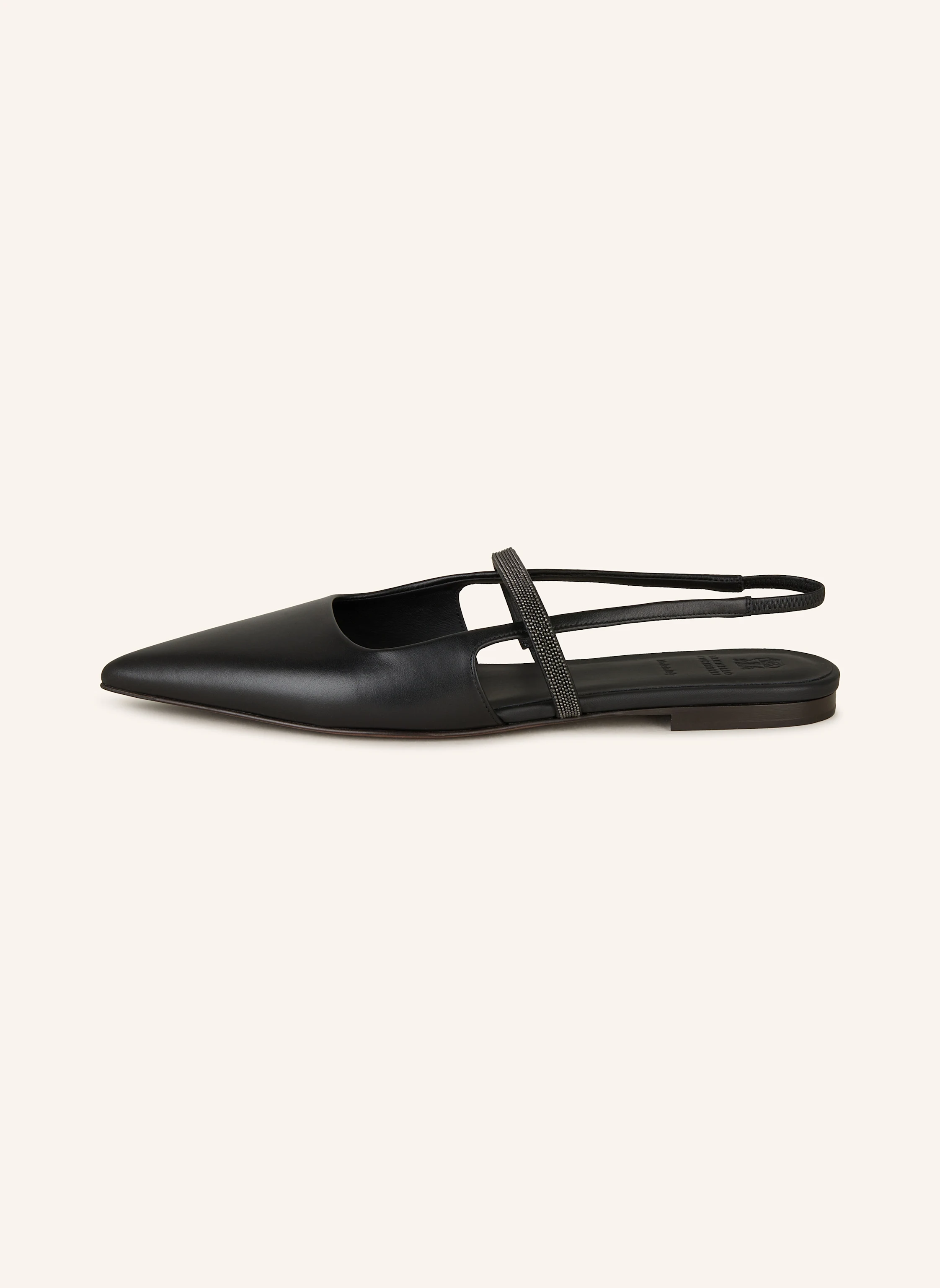 BRUNELLO CUCINELLI Slingballerinas mit Schmucksteinen