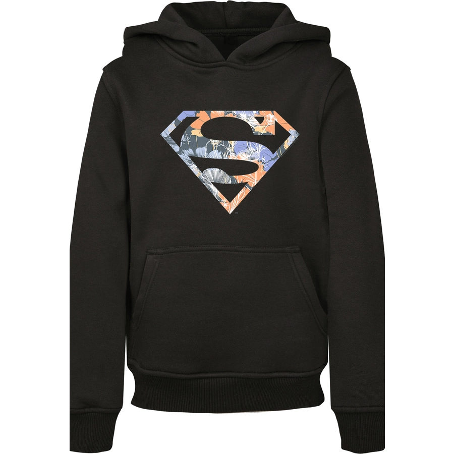 F4NT4STIC Hoodie Hoodie DC Comics Superman Floral Logo Superheld schwarz