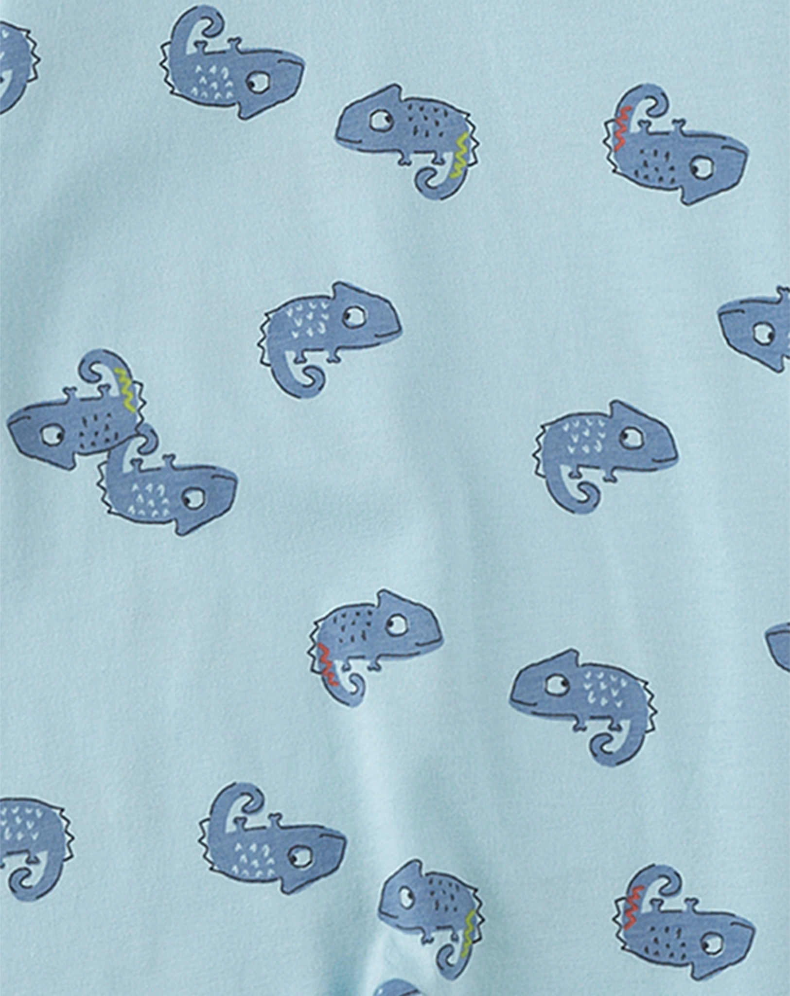 Langarm-Strampler BABY CHAMÄLEON in milky blue