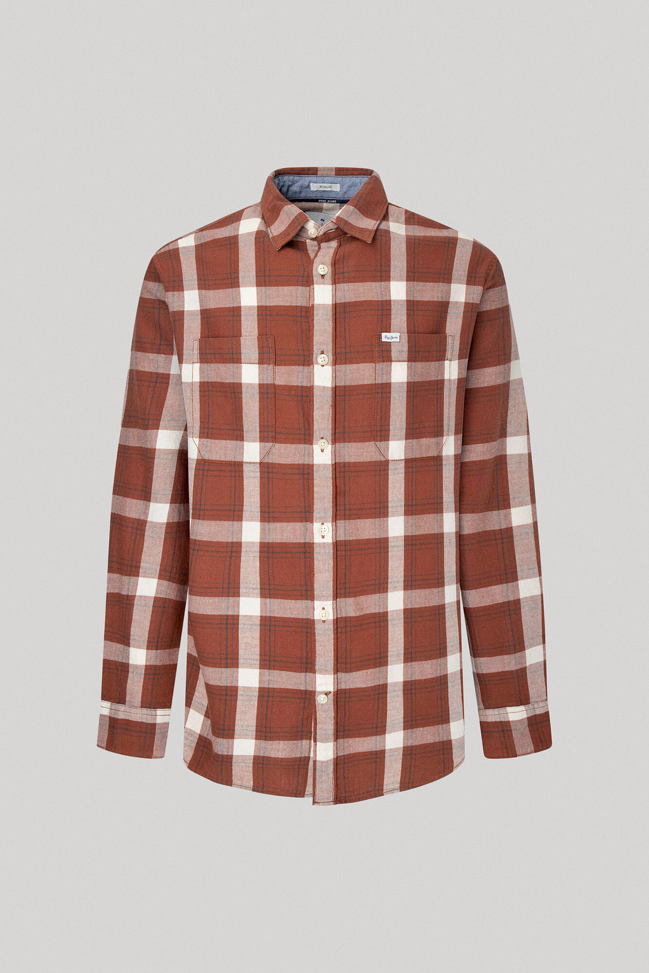camisa xadrez de algodão