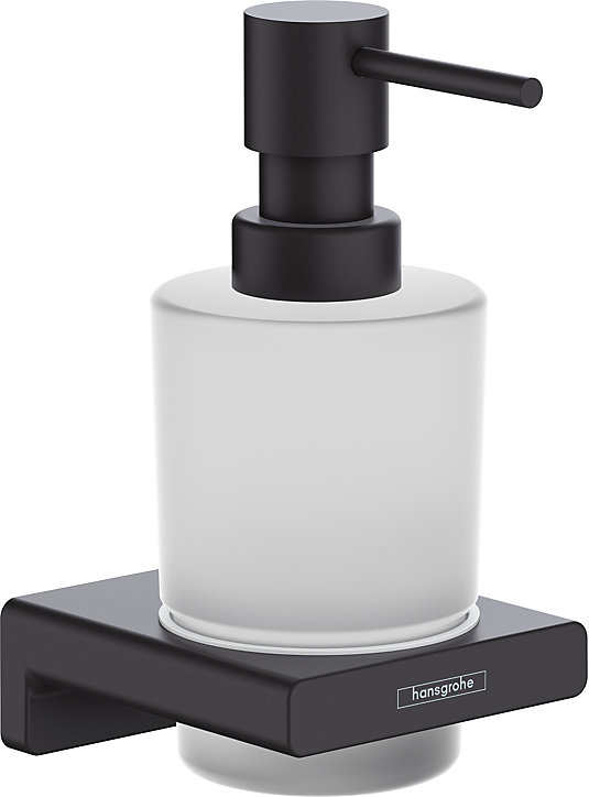 Distributeur de savon liquide noir mat Addstoris Hansgrohe