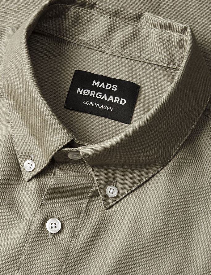 Mads Nørgaard - Copenhagen Cotton Oxford Sune Shirt BD Grøn