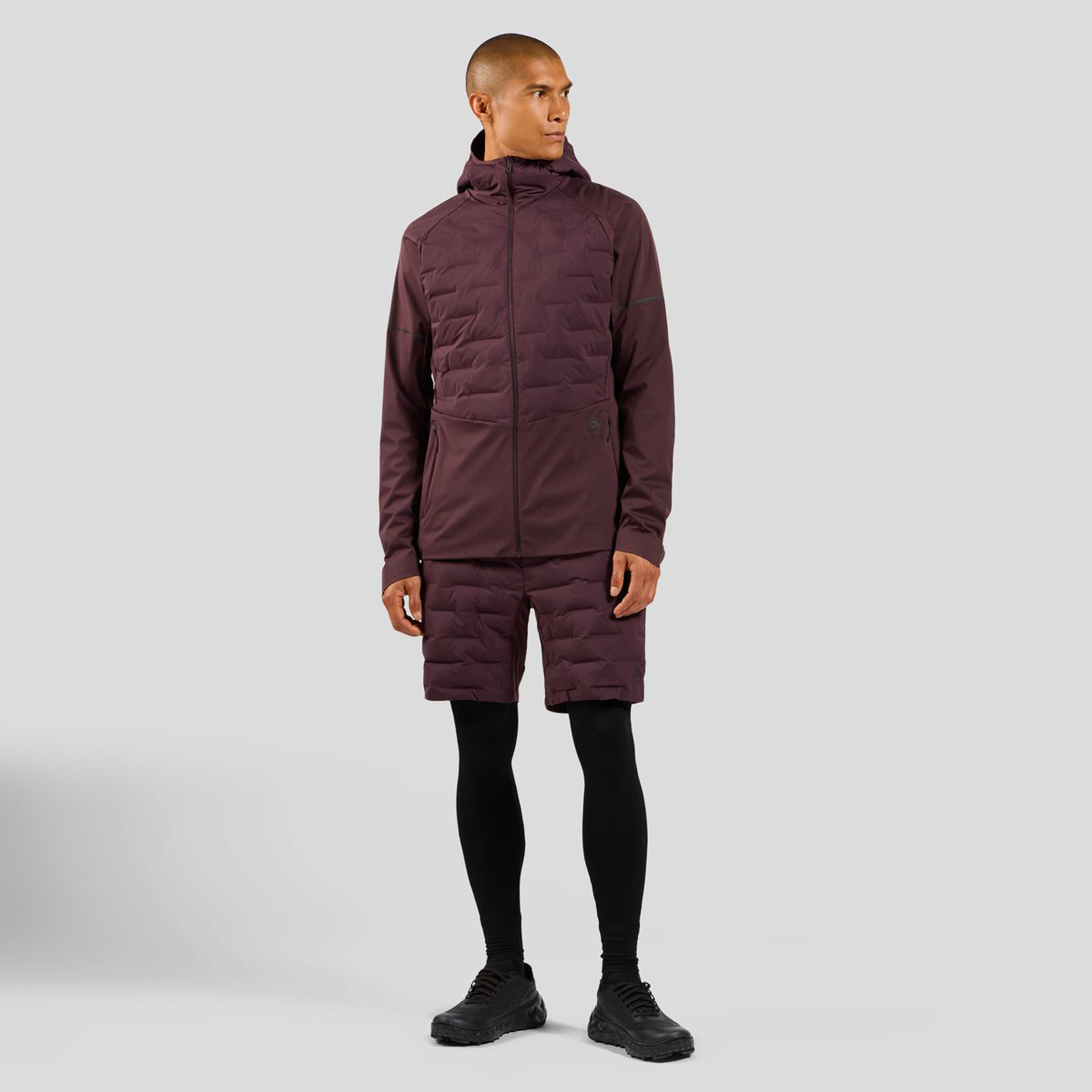 Odlo Zeroweight Insulator Veste Running Hommes - Marron