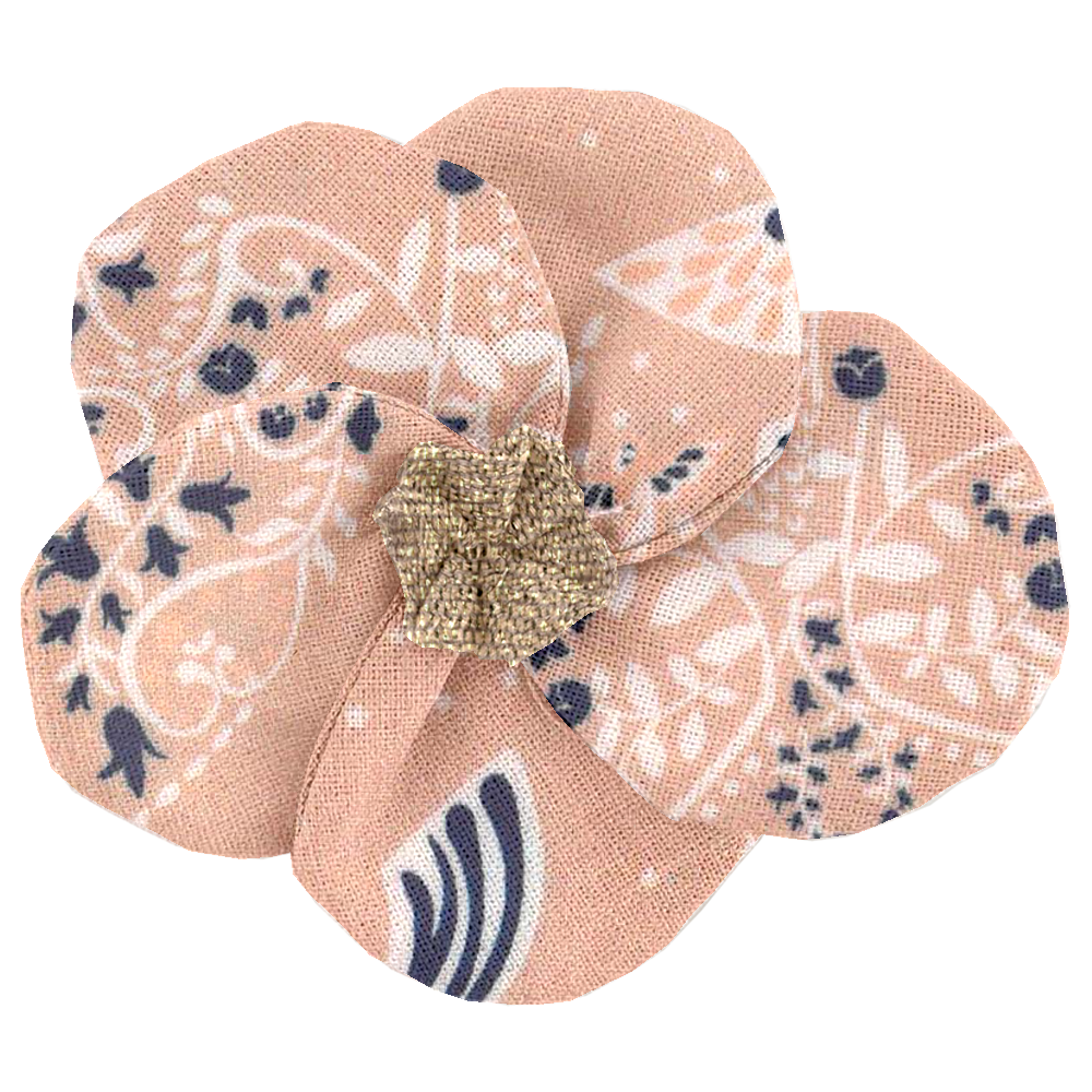 Petite Barrette Pétales De Fleur Oiseau Bandana