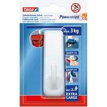 Crochet Powerstrips EXTRA LARGE rectangulaire, blanc