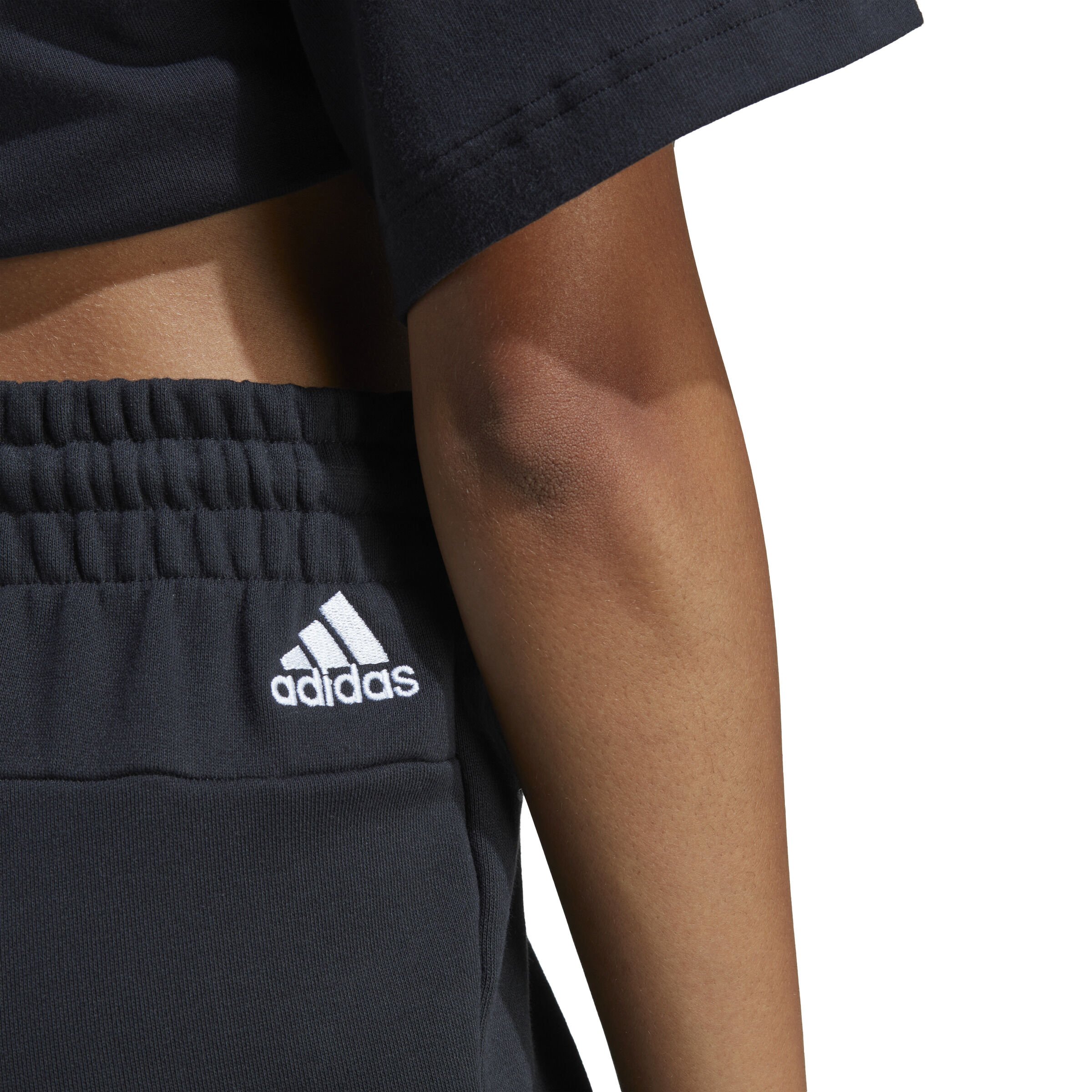 adidas Essentials Linear French Terry Shorts Femmes - Noir