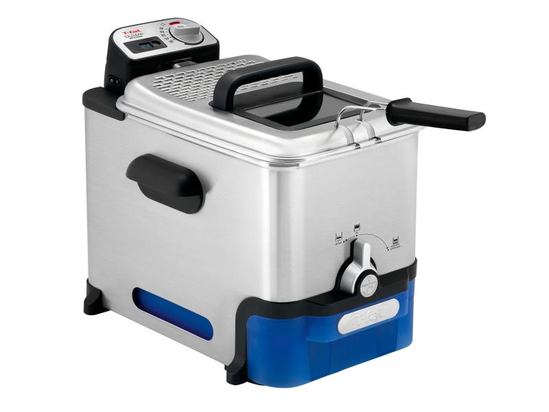 Tefal Fritteuse Oleoclean Pro Inox & Design 1.2 kg Friteuse mit automatischer Öl- und Fettfilterung