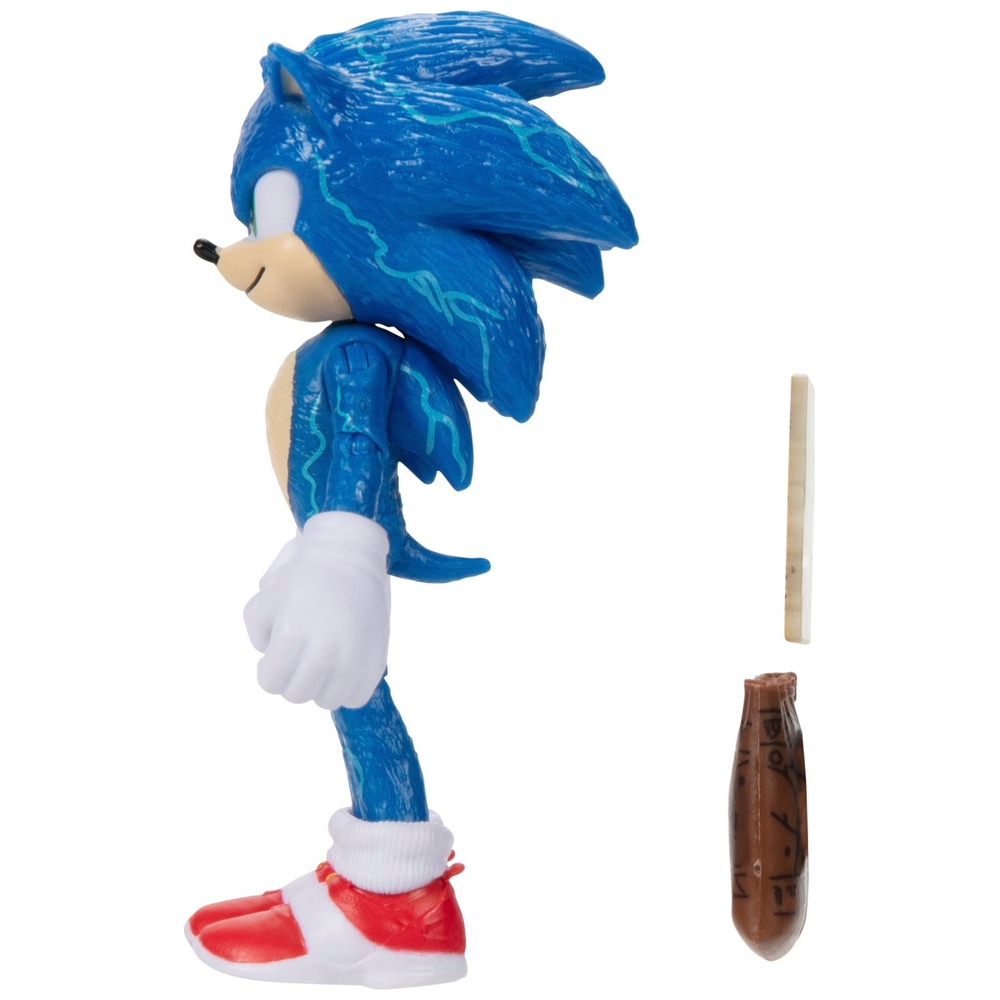 Sonic the Hedgehog 2 Filmfigur (10 cm): Sonic mit Karte und Ringbeutel