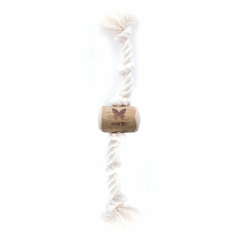 Jouet bois & corde pour chiens jouet en bois de caféier