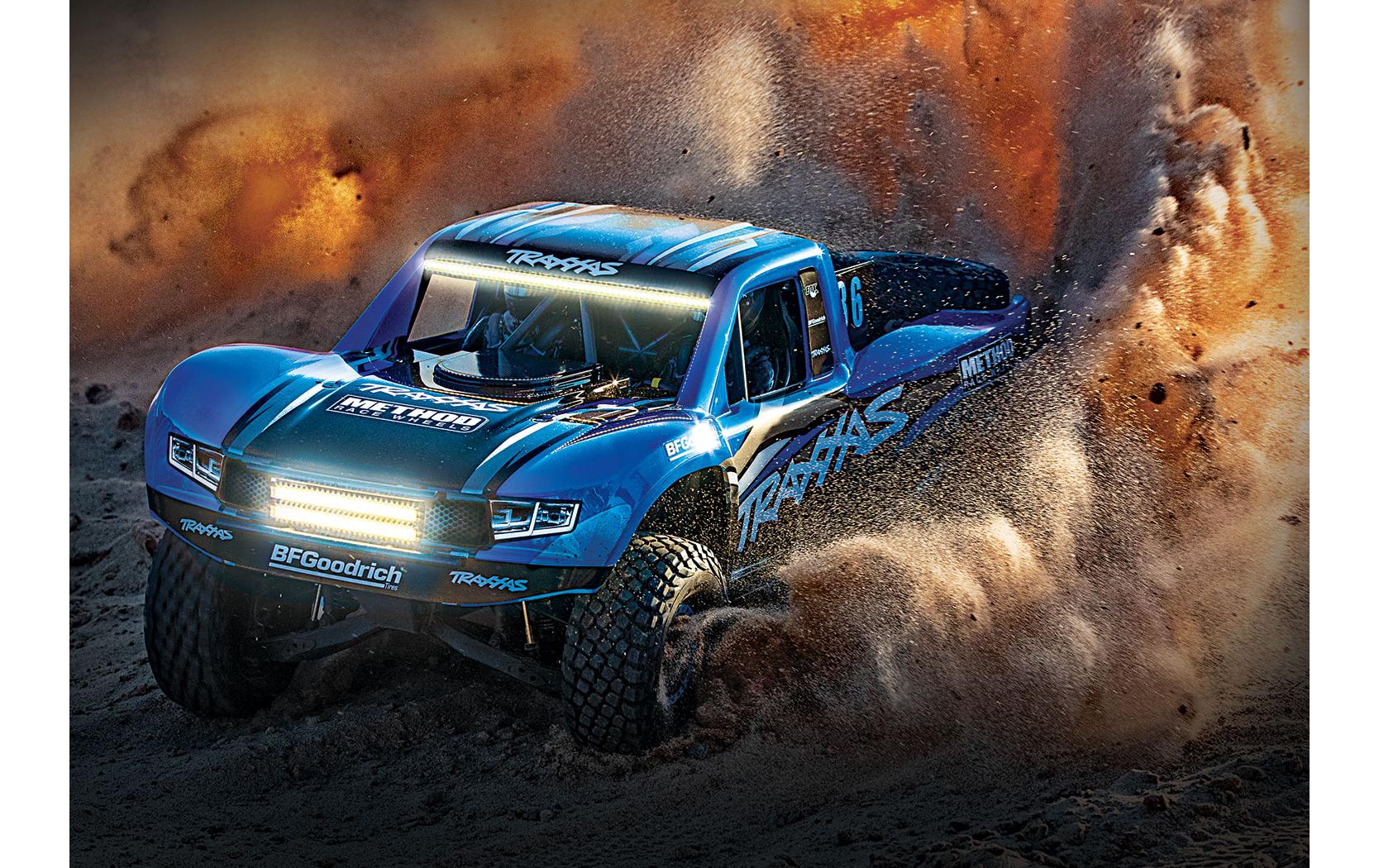 Trophy Truck Unlimited Desert Racer 4x4 Blau ARTR 1:7<br>Pro Scale Trophy Truck mit VXL-6S Brushless Antrieb